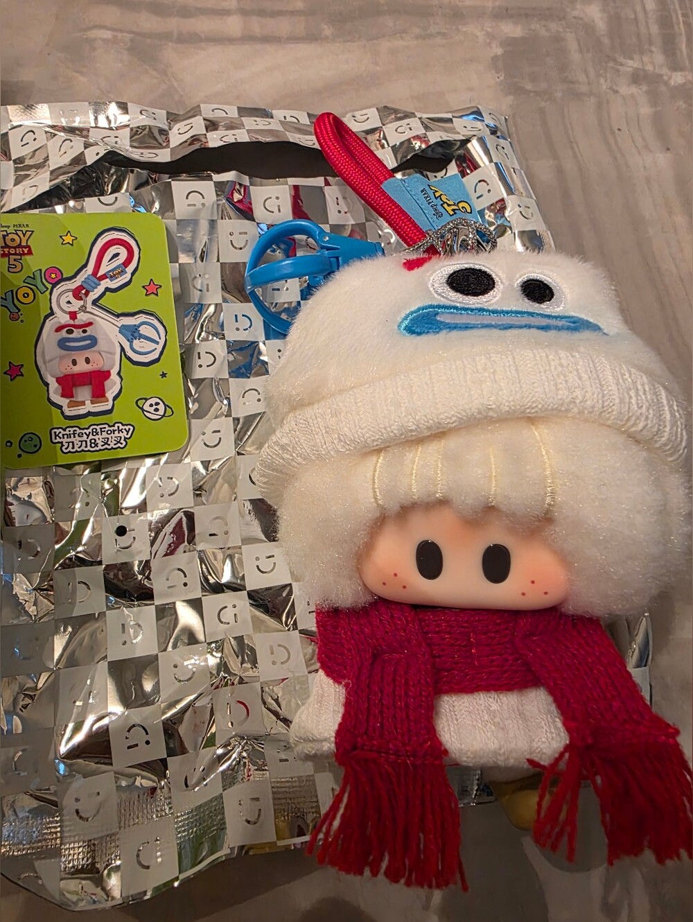 Miniso Yoyo × Toy Story Cute As You Series Plush Doll  Pendant Forky